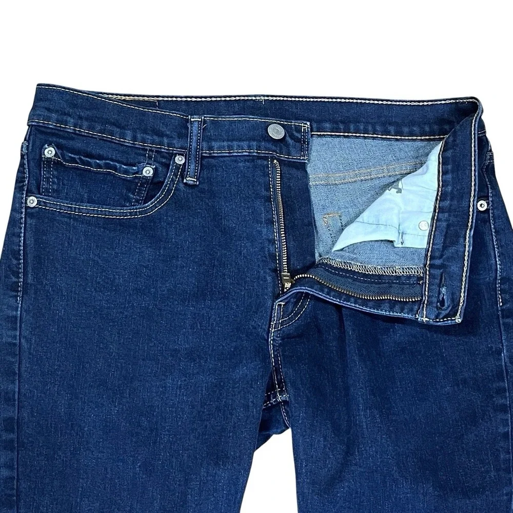 Levi's 511 Slim Straight Jeans Mens 34x32 (Fits 34x31) Dark Wash Blue Denim